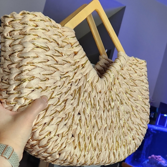 Urban Expressions Straw Tote Bag - Picture 6 of 7